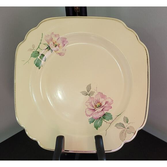 Vintage Homer Laughlin Briar Rose Bread & Butter Plate, Undamaged, Rare - Picture 1 of 11